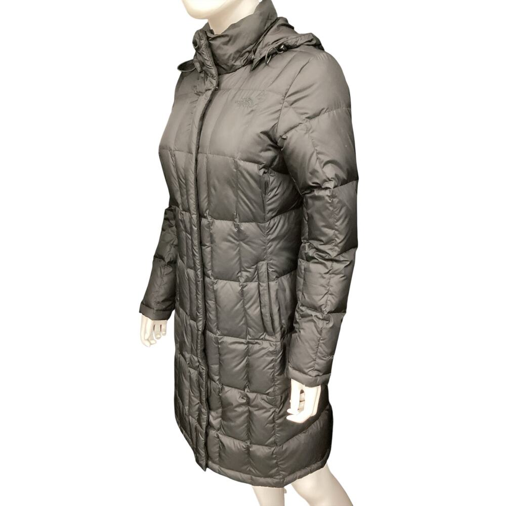 The North Face Coat Women’s Size S/P Metropolis Hooded Puffer Parka Zipper Black - Picture 2 of 7